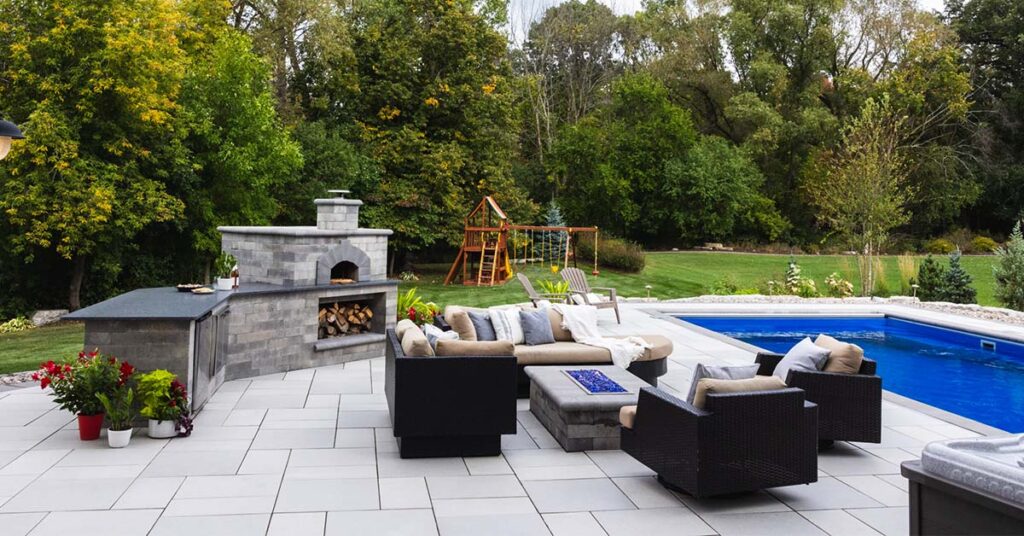 A backyard transformation in Wisconsin by Springhetti Luxury Outdoor Spaces